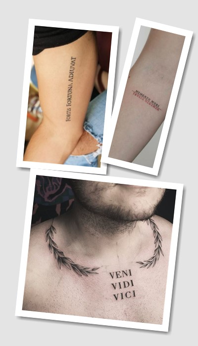 стиль тату цитати