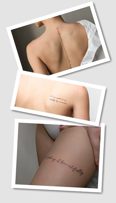 особливості тату цитати