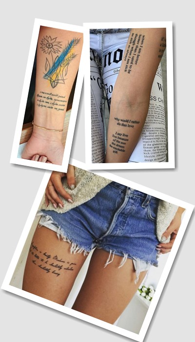 стиль татуювання вірші