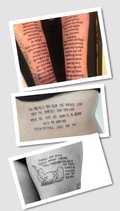 особливості татуювань вірші