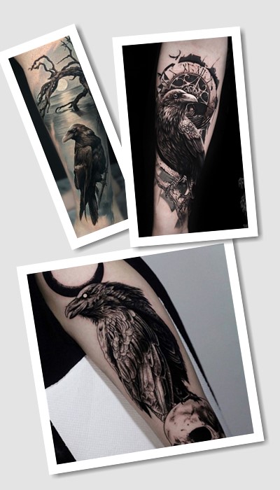 особливості тату ворона