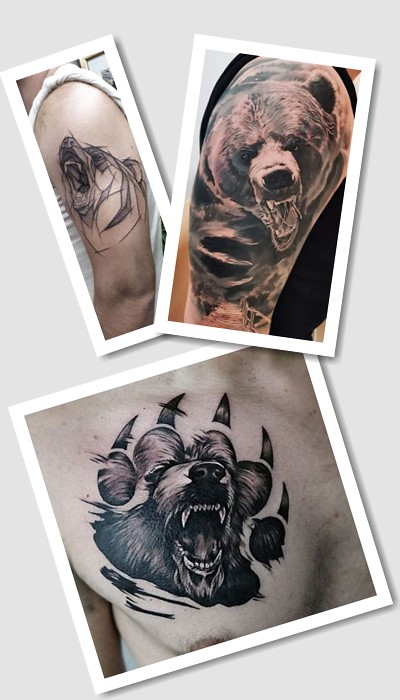 стиль татуювання ведмідь