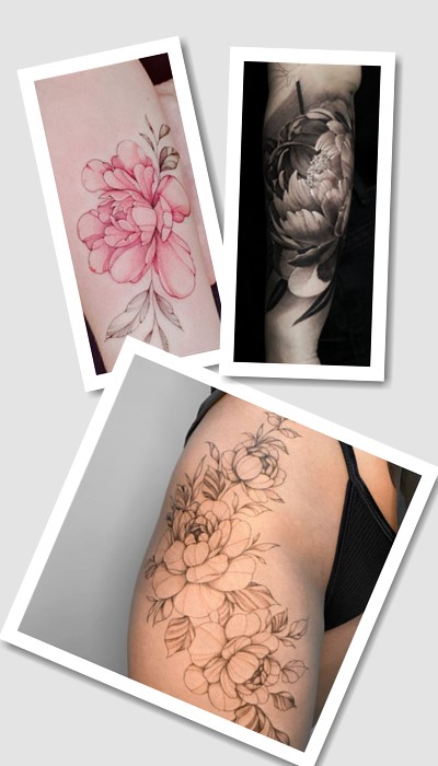 кому підійде тату півонії