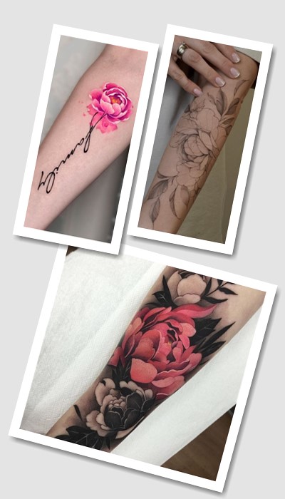 ідеї татуювання півонії