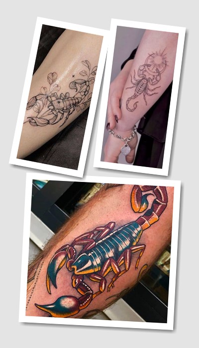 стиль тату скорпіон