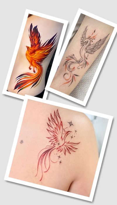 стиль тату фенікс