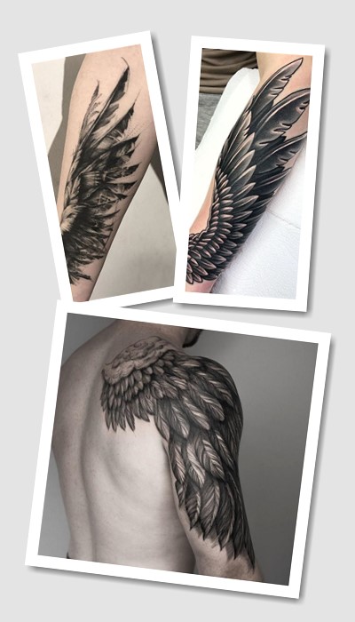 тату крило