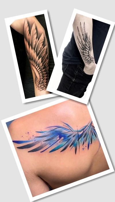 стиль татуювання крило