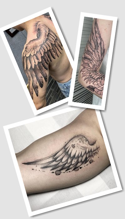 особливості татуювань крило