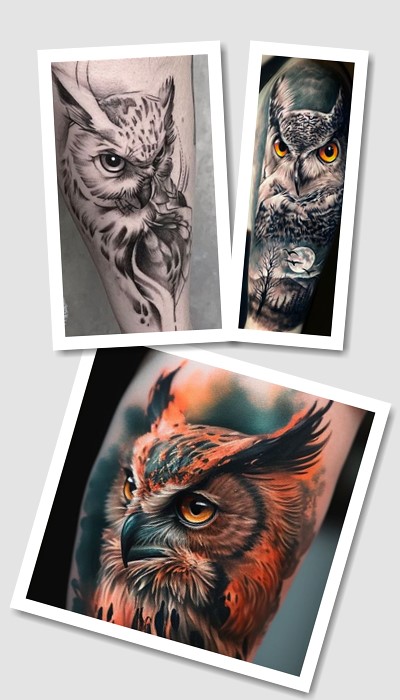 тату сова