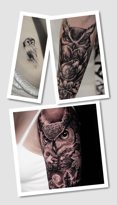 татуювання сова у Києві
