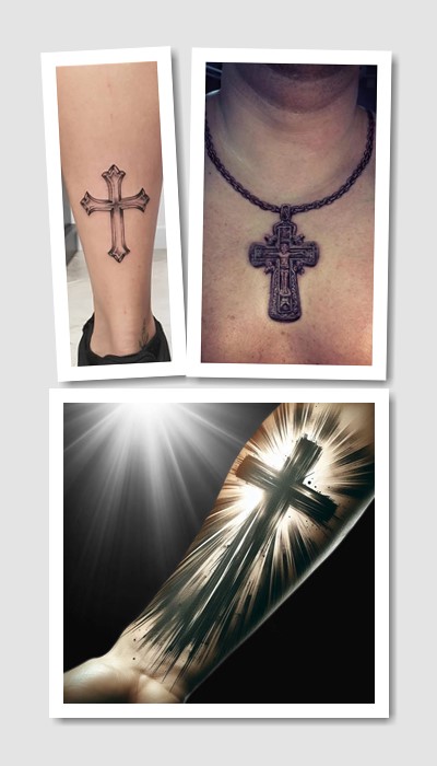 стиль тату хрест