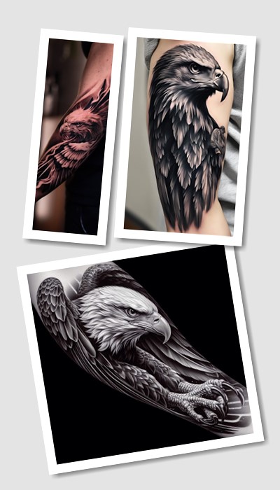 стиль тату Орел
