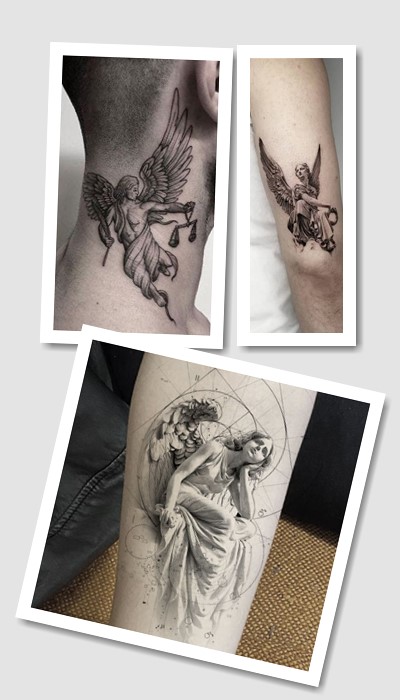 стиль тату Ангел