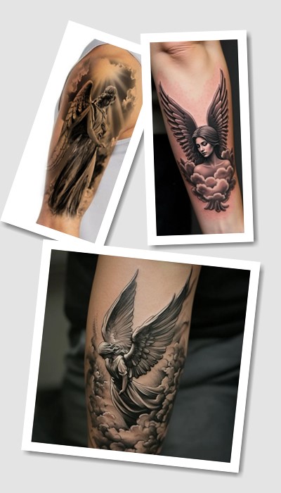 стиль татуювання Ангел