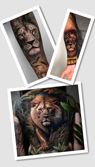 татуювання Лев