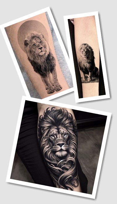 стиль татуювання Лев
