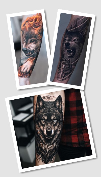 стиль татуювання Вовк