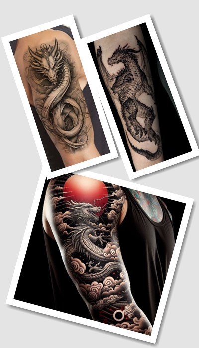 стиль тату Дракон
