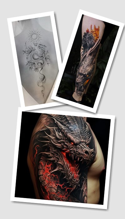 кому підійде тату Дракон