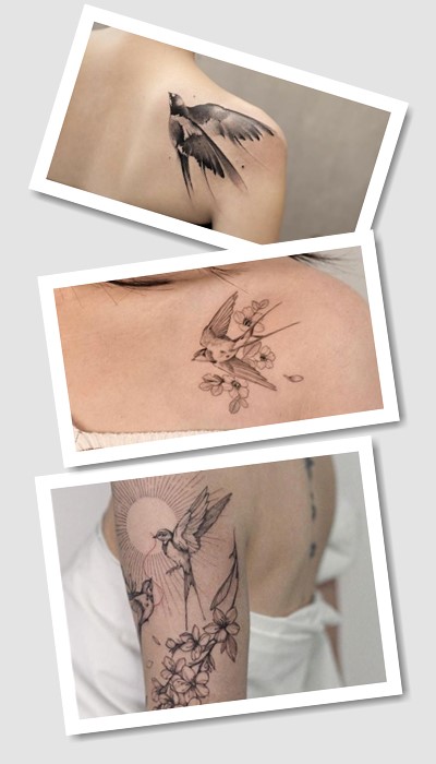 тату ластівка