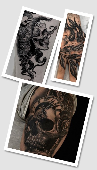 тату череп