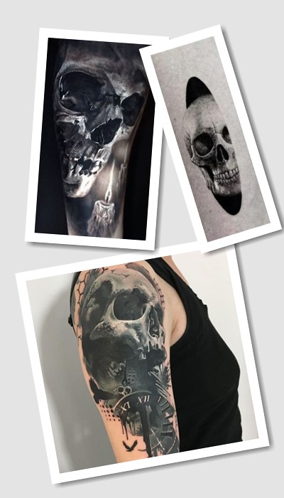 татуювання Череп у Києві