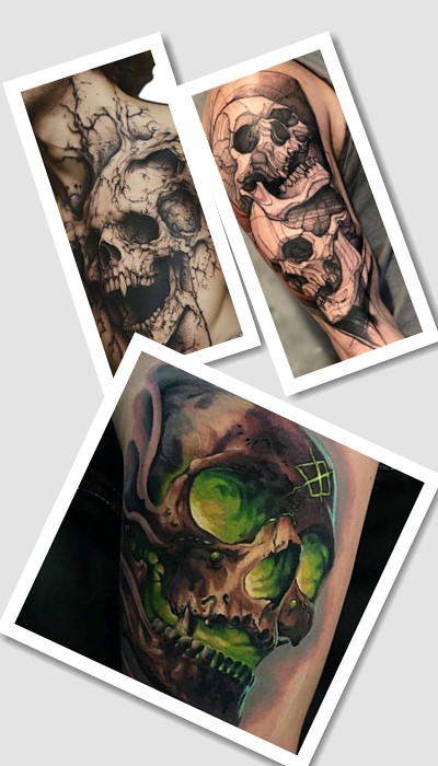 кому підійде тату Череп