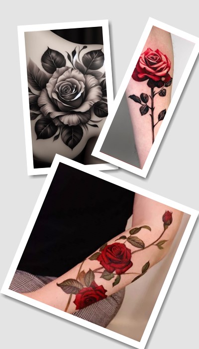татуювання Троянда у Києві