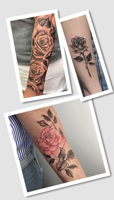 стиль тату Троянда