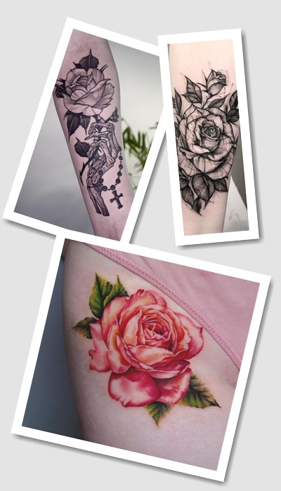 особливості татуювань Троянда