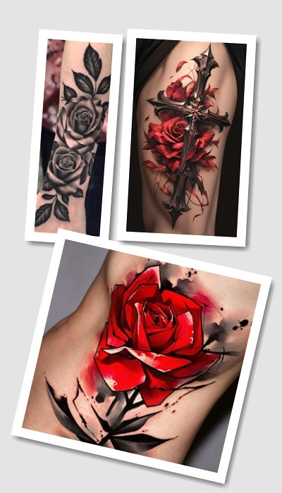 кому підійде тату Троянда