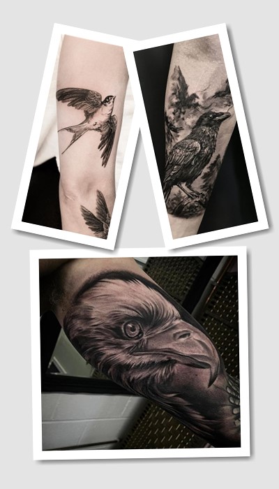 стиль татуювання Птахи