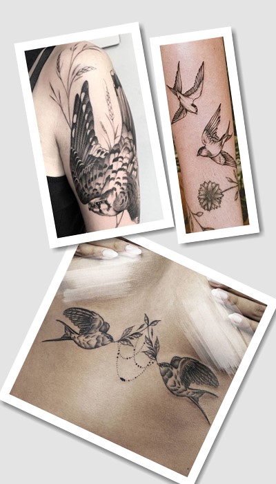 кому підійде татуювання Птахи