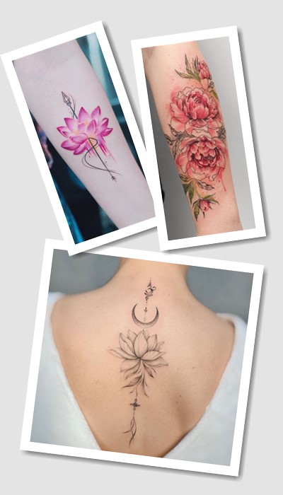 стиль тату Квіти