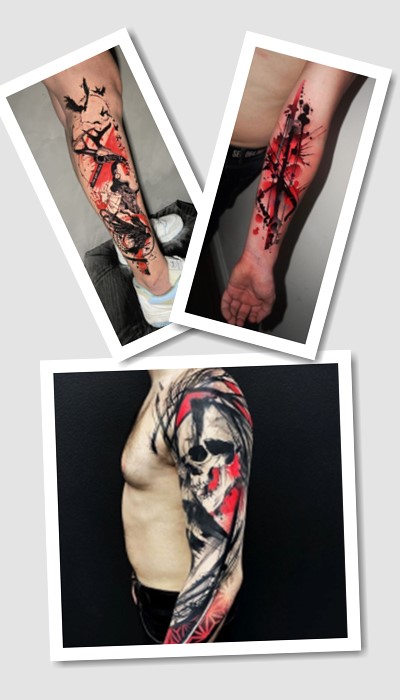 стиль тату треш полька