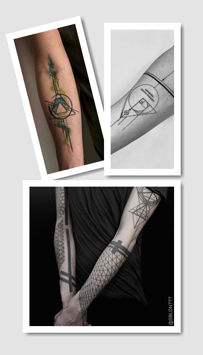 стиль тату геометрія