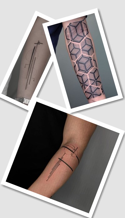 стиль татуювання геометрія