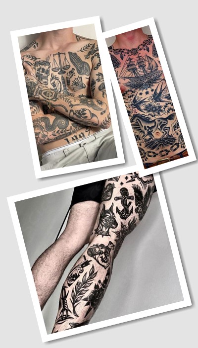 стиль тату олд скул