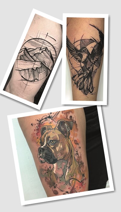 особливості татуювань скетч