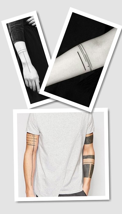 стиль тату линии