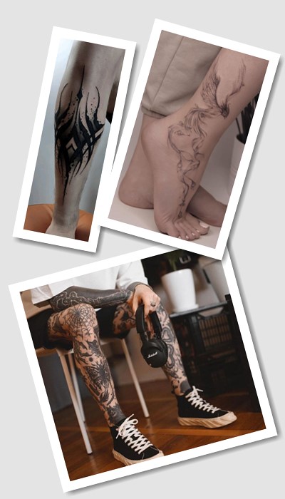 особливості тату на нозі