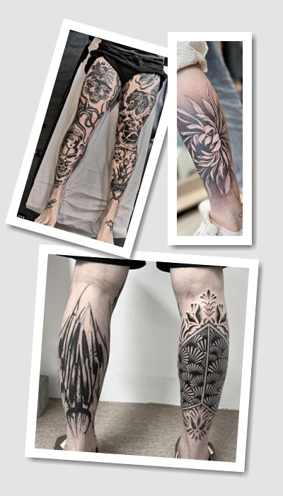 кращі ідеї тату на нозі