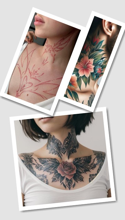 стиль тату на шиї