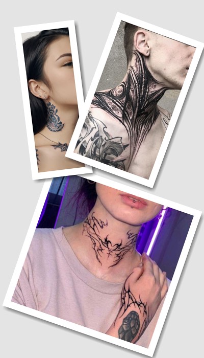 особливості тату на шиї