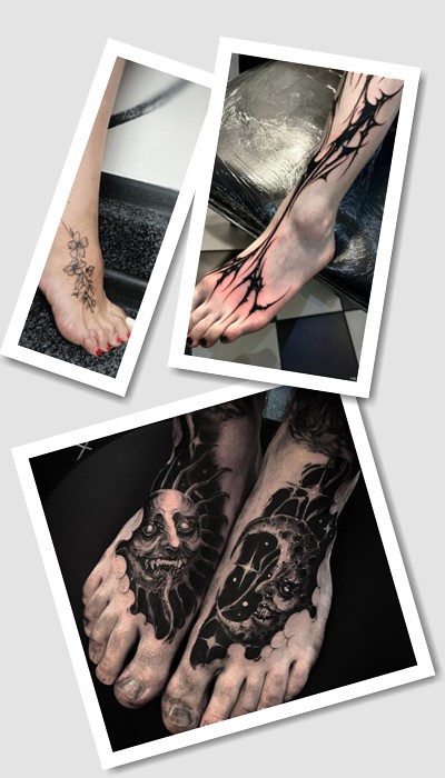 стиль татуювання на стопі 