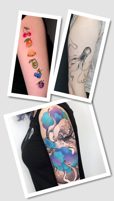 стиль тату на плечі жіночі