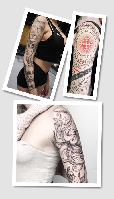 стиль татуювання на плечі жіночі 