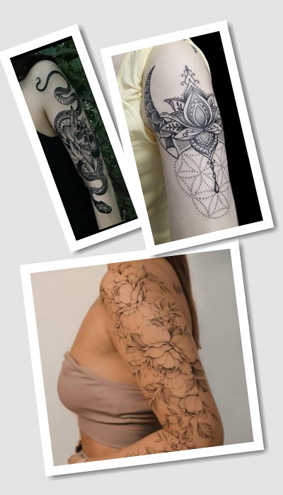 кому підійде тату на плечі жіночі