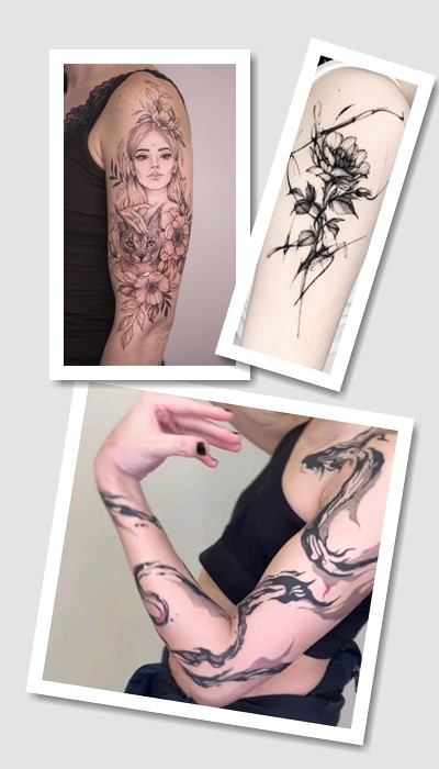 стиль татуювання на руці жіночі 